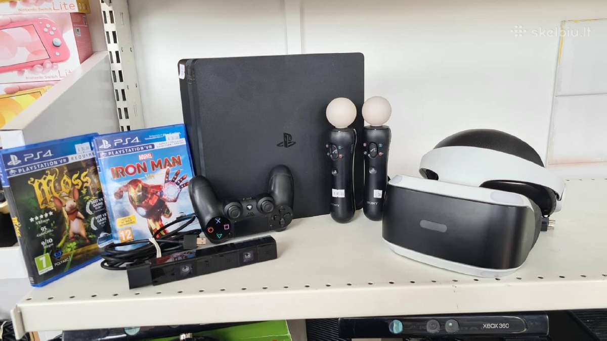 Sony Playstation 4 Slim + Virtuali realybė