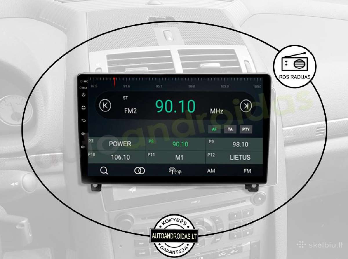 Peugeot 407 Android multimedia Usb/GPS/WiFi/bt/9" - nuotraukos Nr. 4