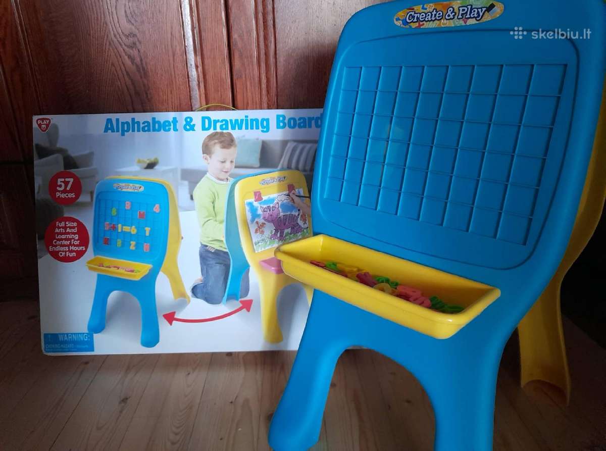 Piešimo - abėcėlės lenta, 57 detalių