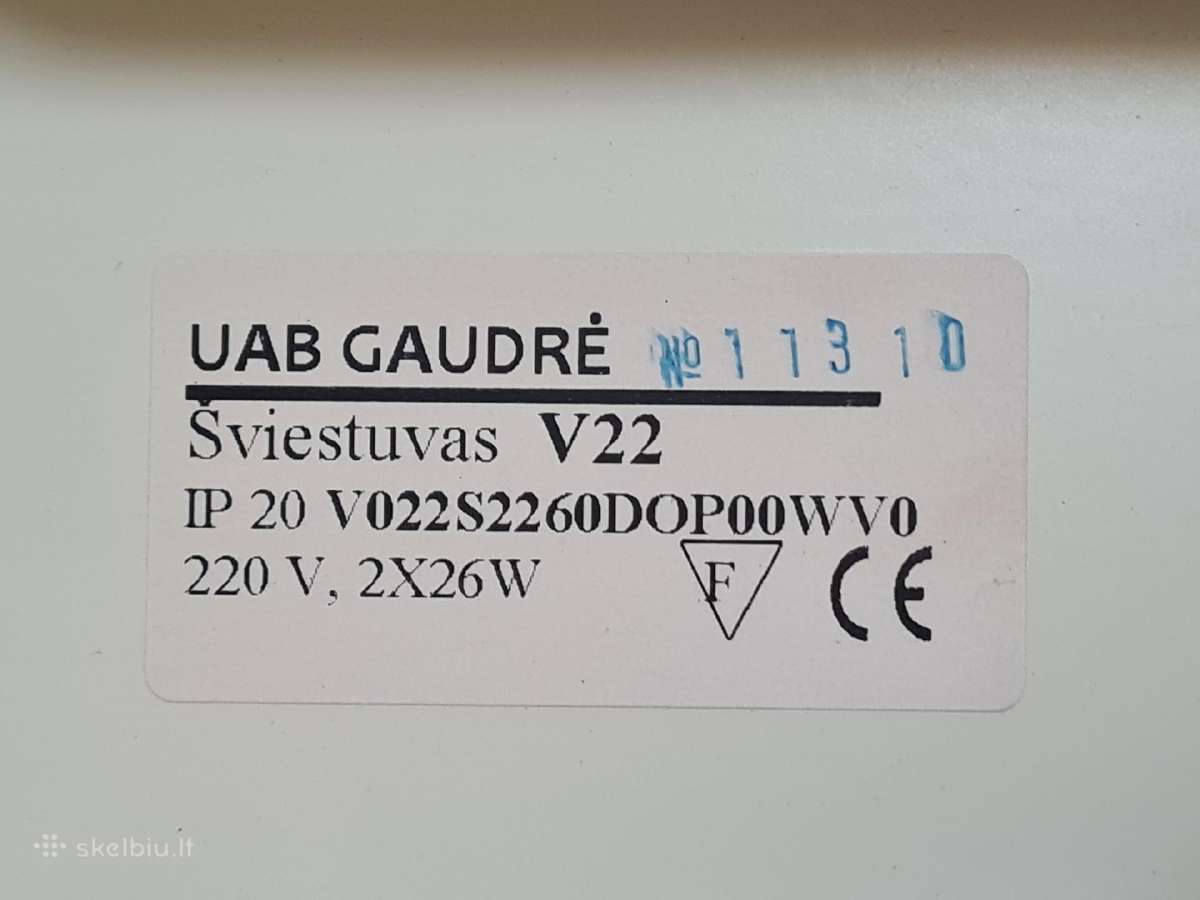 Lubinis Šviestuvas Vindo V22 2 X 26w (4vnt) - nuotraukos Nr. 7