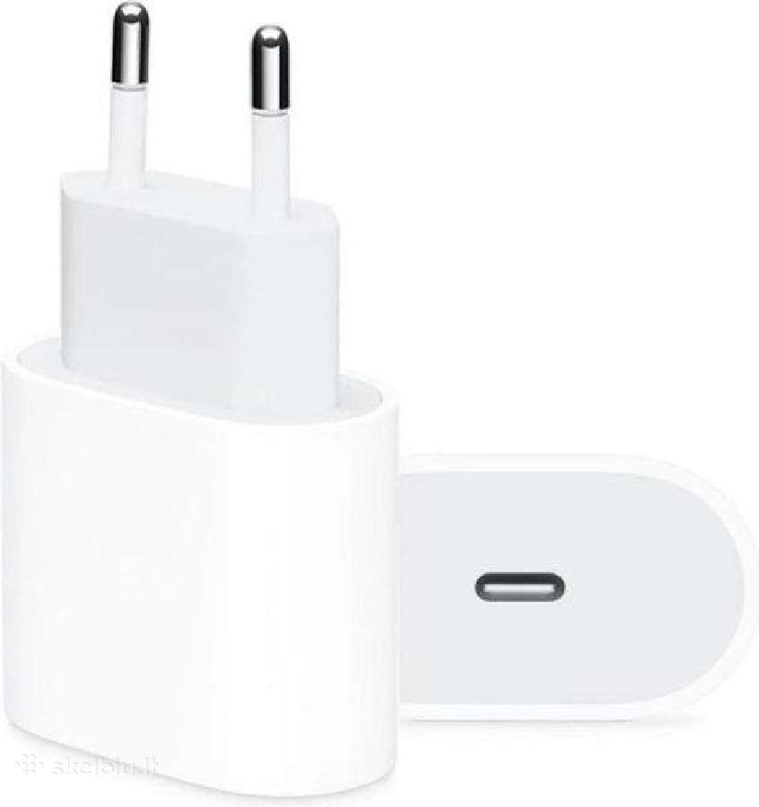 20w iPhone įkrovikliai, laidai, ausinės