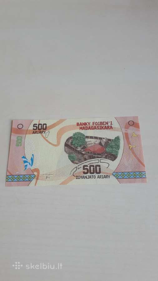 Madagaskaras 500 Ariarių 2017m. Unc
