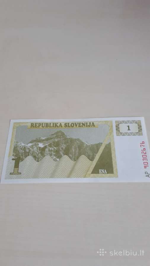 Slovėnija 1 Tolaras 1990m. Unc