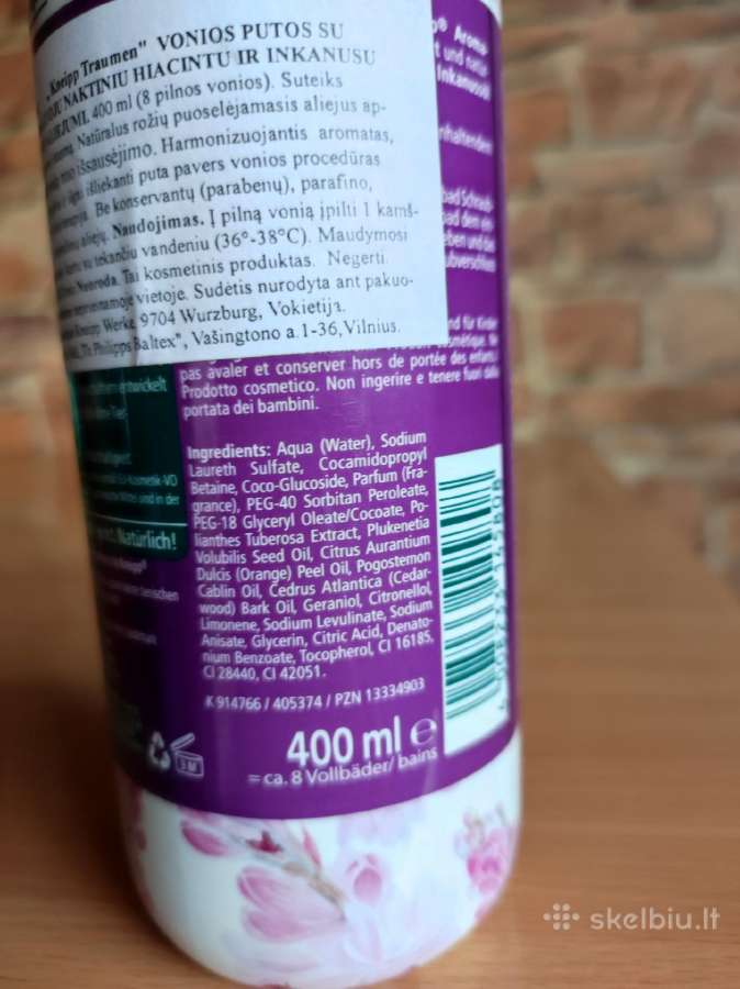 Kneipp vonios putos 400 ml - nuotraukos Nr. 3