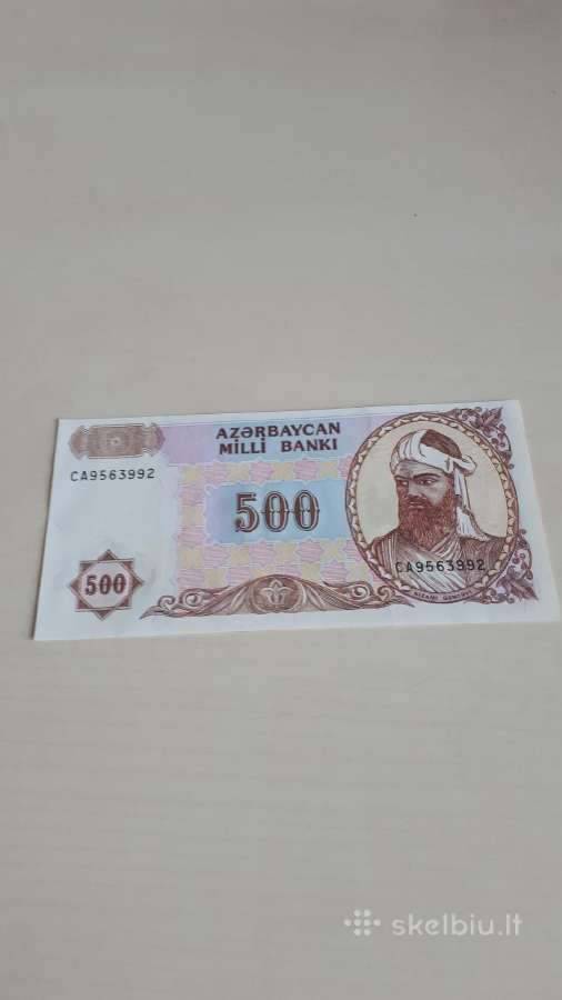 Azerbaidžanas 500 Manatų 1993m. Unc
