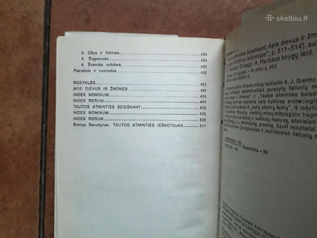 A. J. Greimas "Tautos atminties beieškant" 1990 m. - nuotraukos Nr. 15