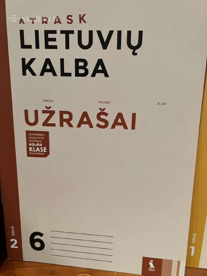 Lietuvių kalba. Užrašai 6 klasei, serija - nuotraukos Nr. 2