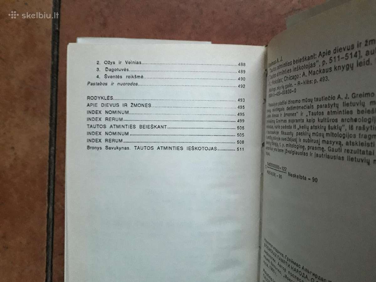 A. J. Greimas "Tautos atminties beieškant" 1990 m - nuotraukos Nr. 15