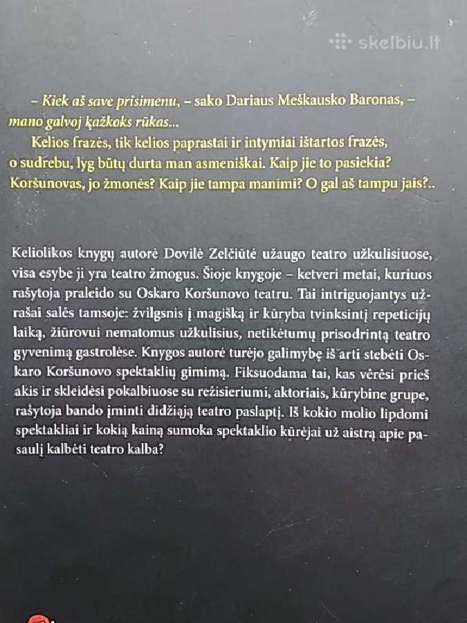 Kelionė su Oskaru Koršunovu. Teatrinis koliažas - nuotraukos Nr. 2