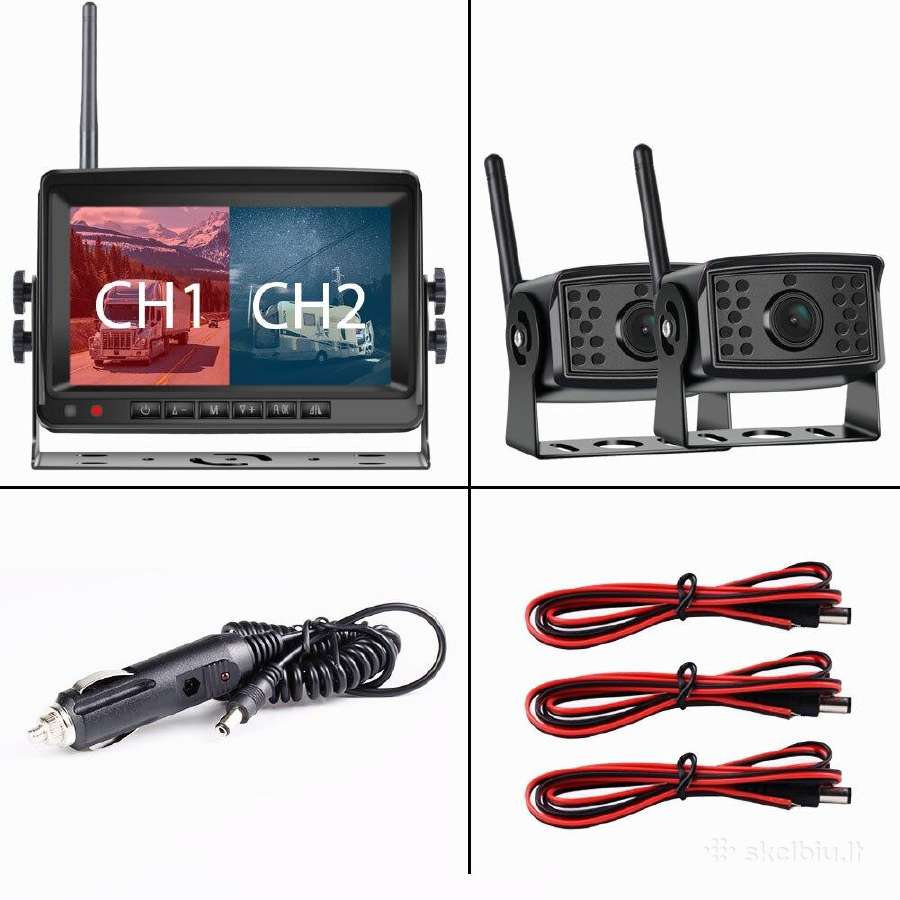 7 Ahd LCD monitorius ir dvejos bevielės HD kameros - nuotraukos Nr. 2