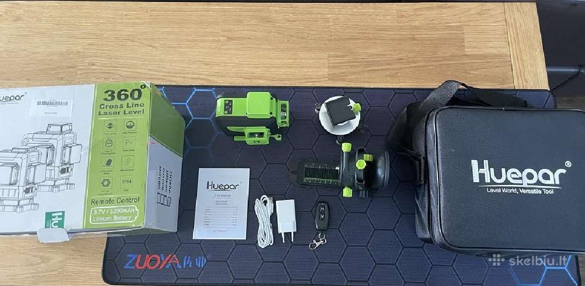 Lazerinis nivelyras Huepar 904dg 4d