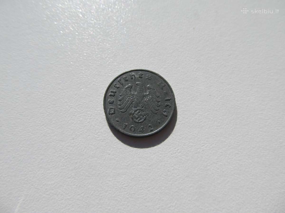5 reichspfennig , Vokietija , 1942 A - nuotraukos Nr. 2