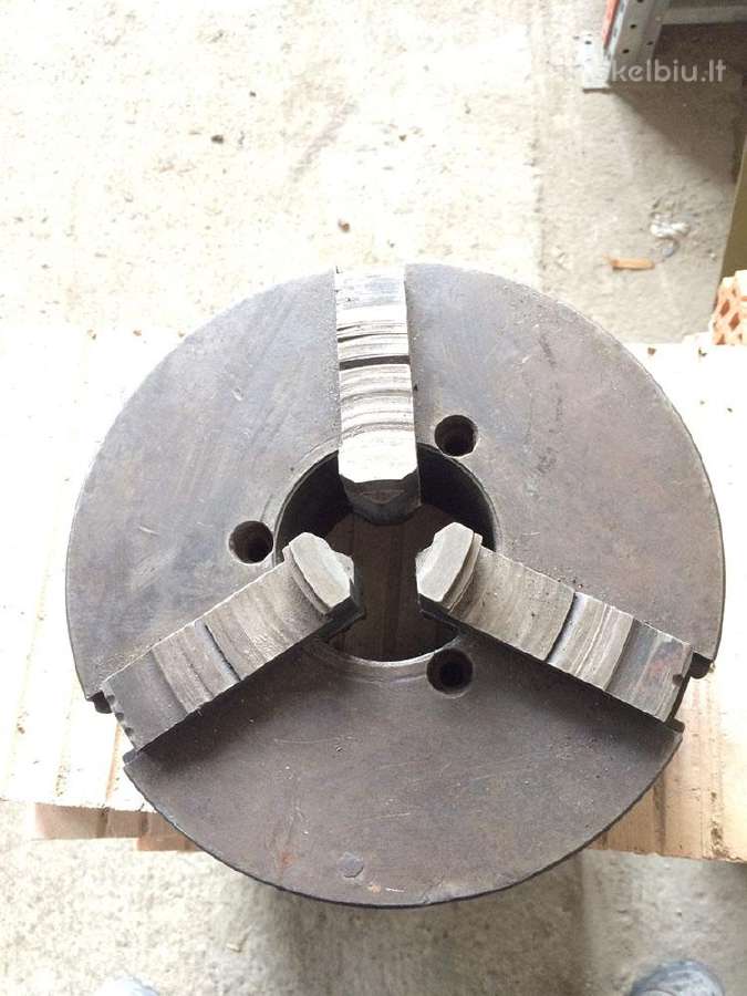 Tekinimo staklių griebtuvas 250 mm 3-jų kumštelių