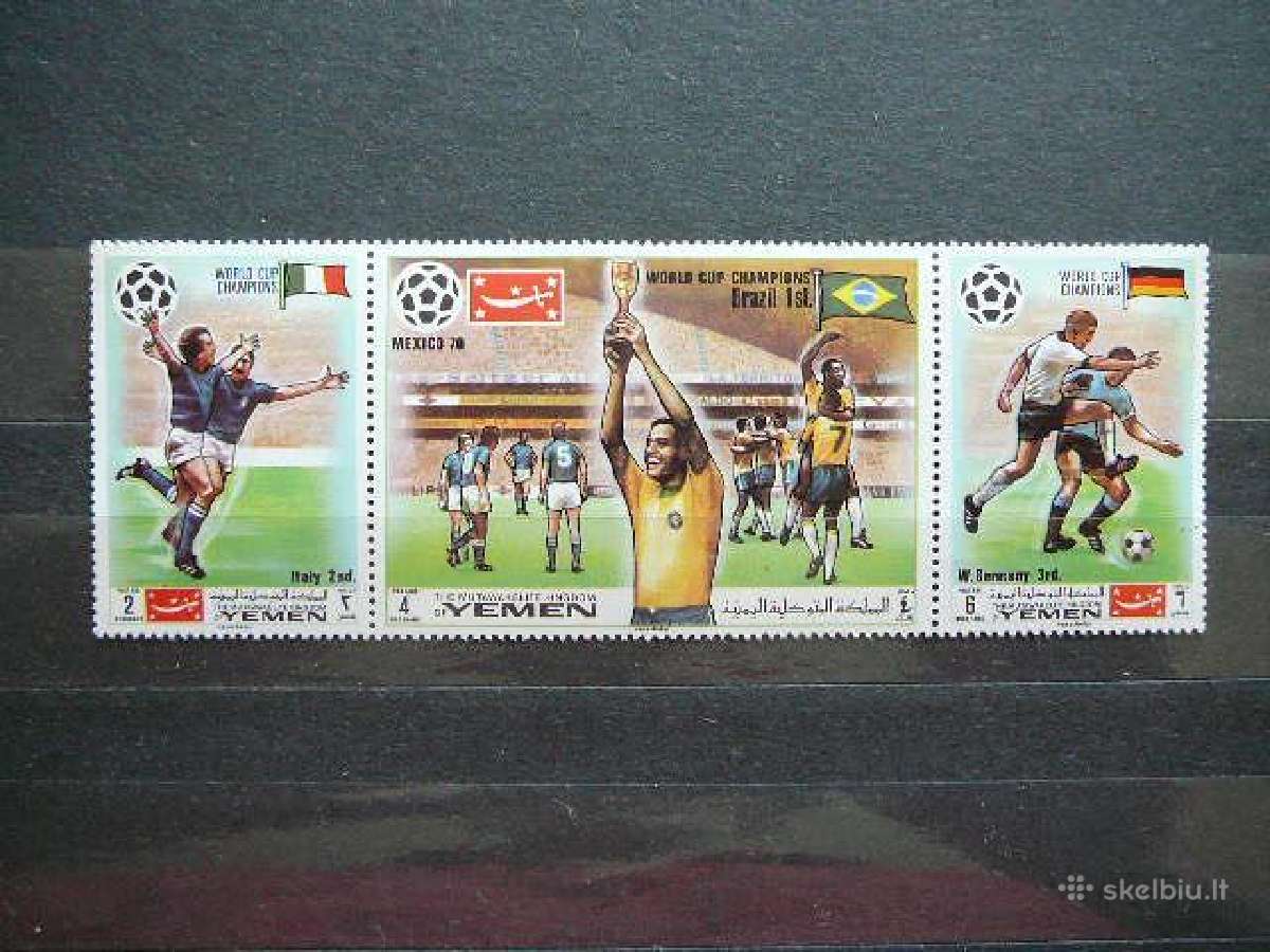 Futbolas Jemenas 1970 Mnh ym1144