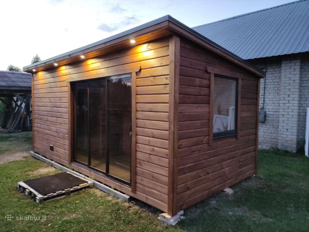 Karkasinė pirtis,sauna yra galimybė apžiūrėti. - nuotraukos Nr. 5