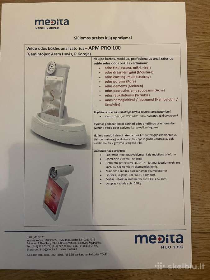 Apm pro 100 veido odos analizarorius - nuotraukos Nr. 4