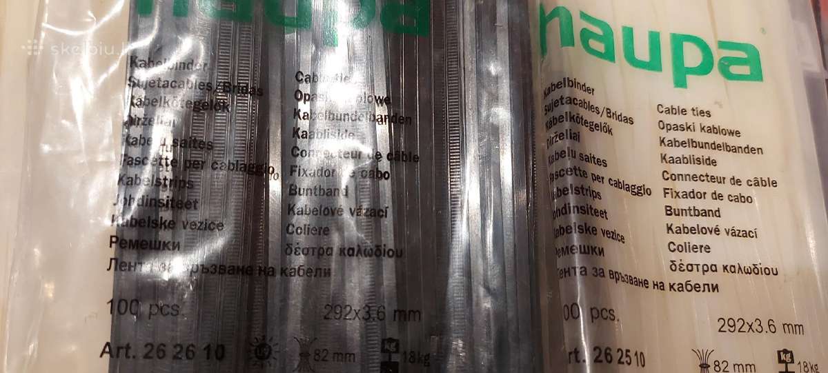Plastikiniai tvirtinimo dirželiai