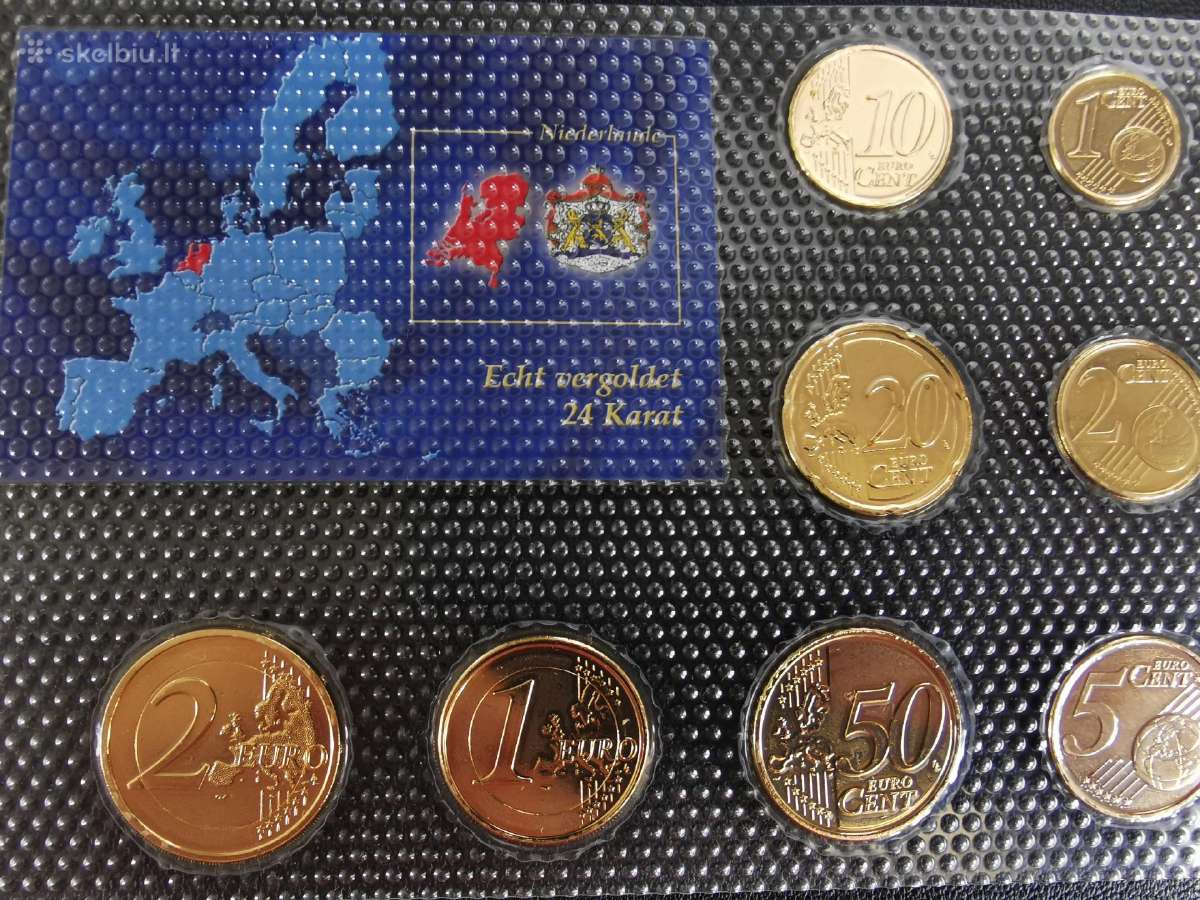 Nyderlandai 2011 eurų rinkinys Unc dengtas Au - nuotraukos Nr. 2