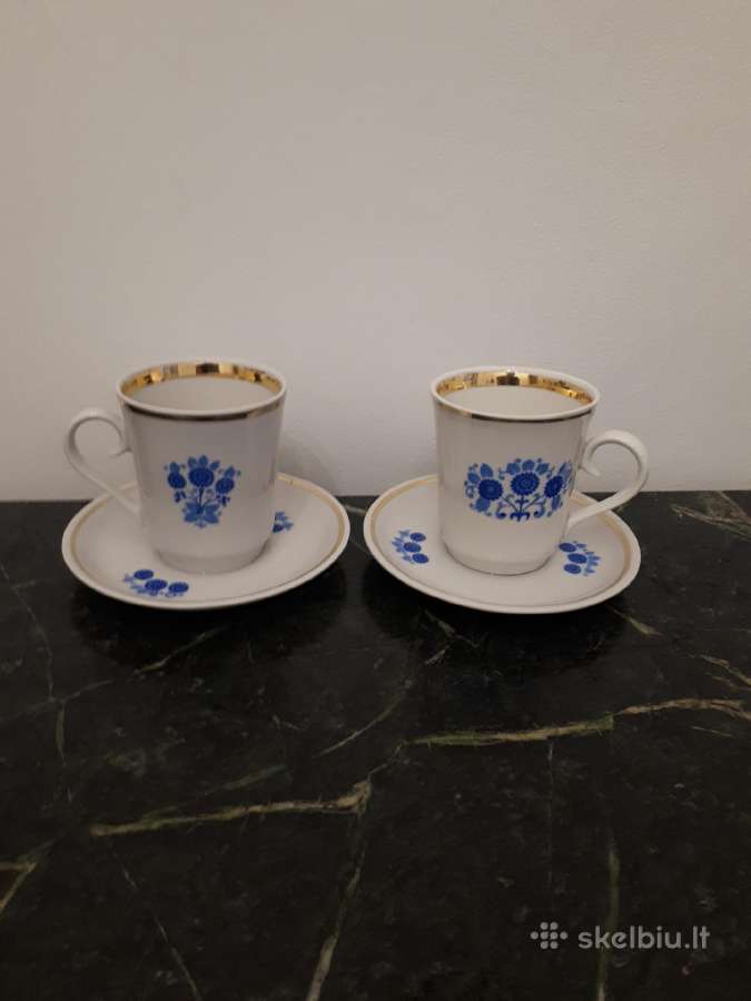 Du espresso puodeliai