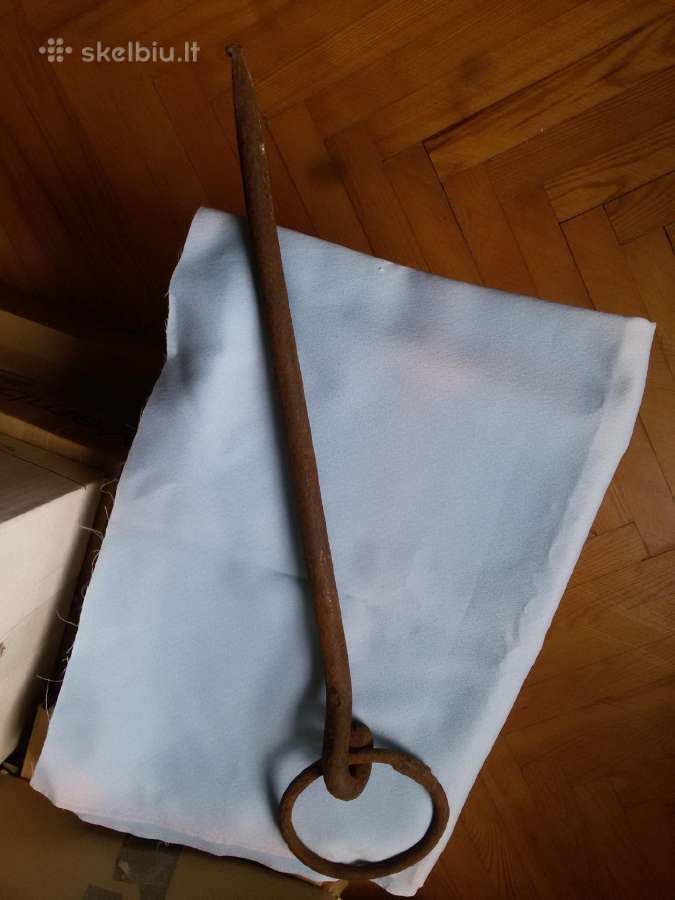 Kalvio rankų darbo metalinis,storas smaigtas - nuotraukos Nr. 7