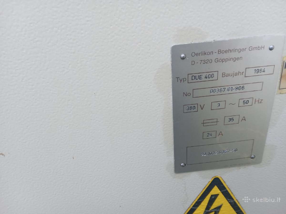Metalo tekinimo stakles Vdf Due/400 - nuotraukos Nr. 8