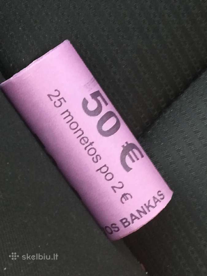 Lietuvos krepšinio 100-mečiui 2€ monetų ritinėlis - nuotraukos Nr. 2