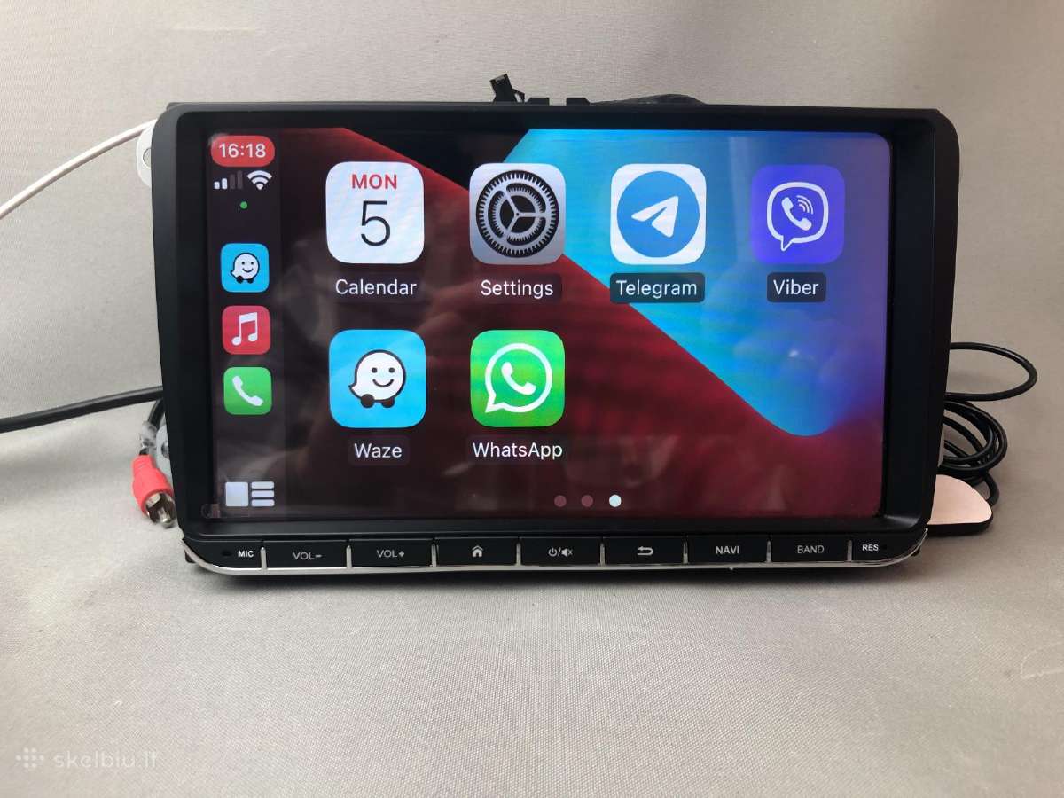 VW 9colių ekranas android 13 multimedija carplay - nuotraukos Nr. 2