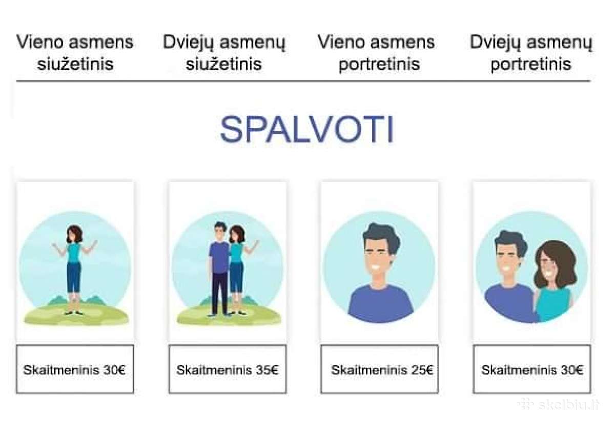 Skaitmeninis ar ranka šaržų piešimas iš nuotraukos - nuotraukos Nr. 13