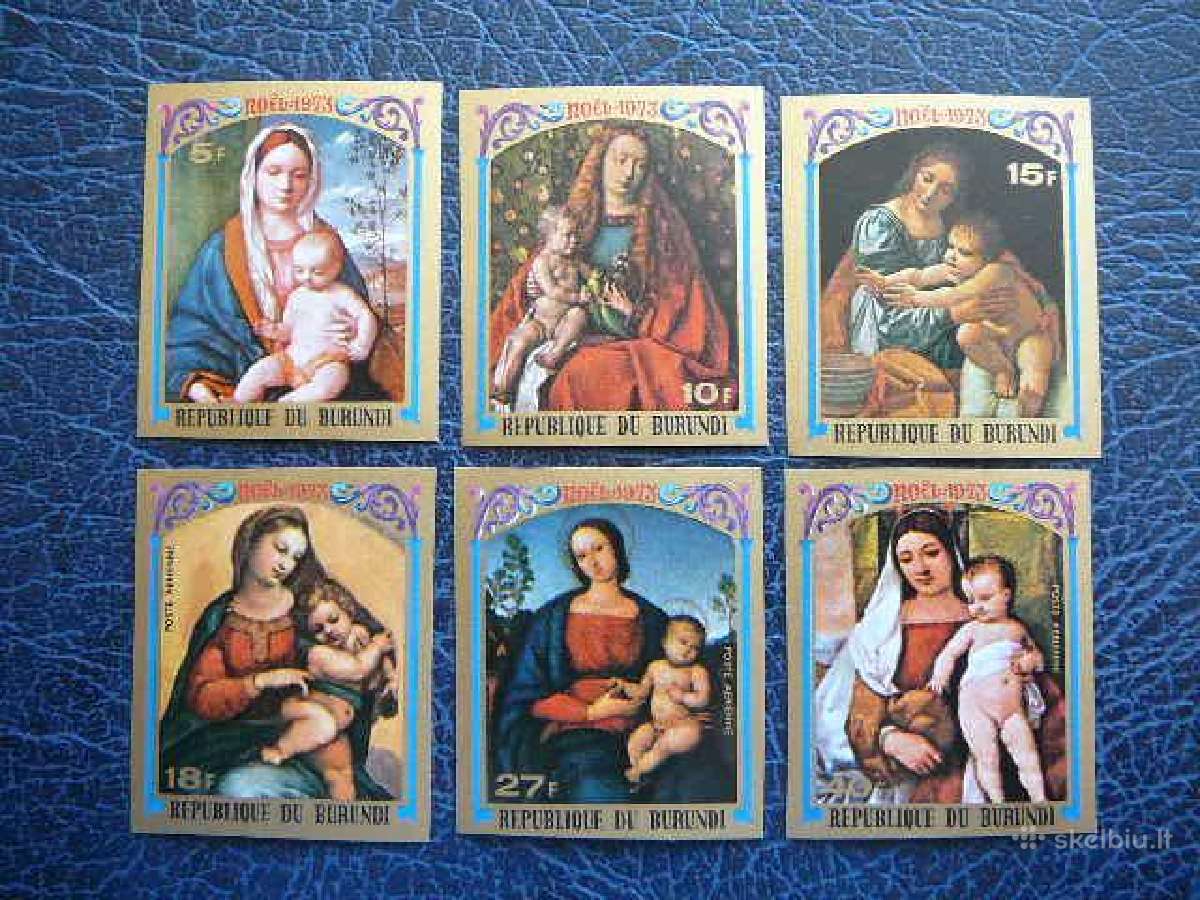 Sventos Kaledos Daile Burundis Mnh bd1011b
