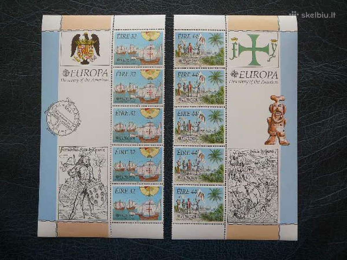 Europa Cept Airija Kolumbas Burlaiviai Mnh il792k