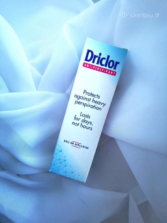 Driclor- efektyvi priemonė nuo prakaitavimo