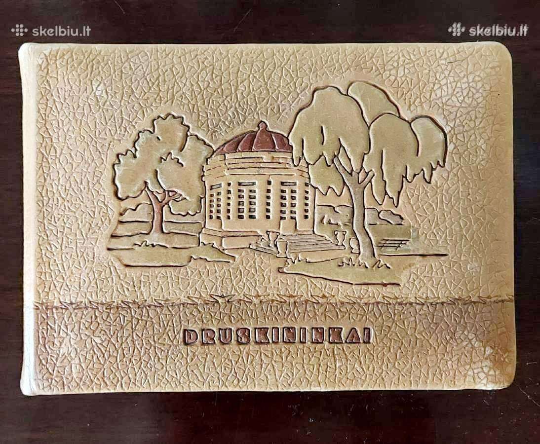 Vintažinis odinis albumas Druskininkai 1963 m.