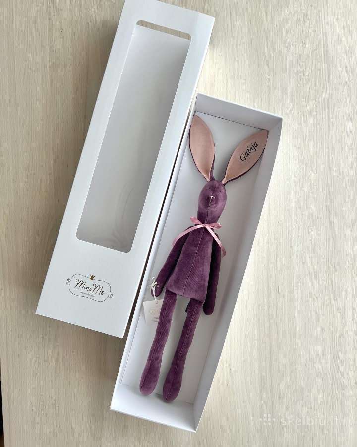 Vardinis personalizuotas pliušinis zuikis - nuotraukos Nr. 12