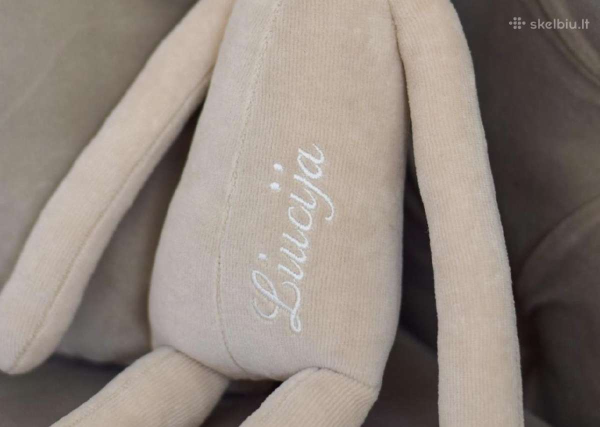 Vardinis personalizuotas pliušinis zuikis - nuotraukos Nr. 14