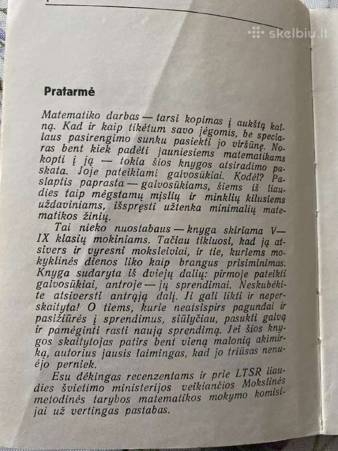 Knyga “Matematiniai galvosukiai - nuotraukos Nr. 2