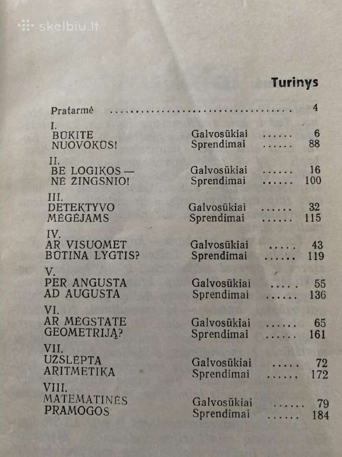 Knyga “Matematiniai galvosukiai - nuotraukos Nr. 3