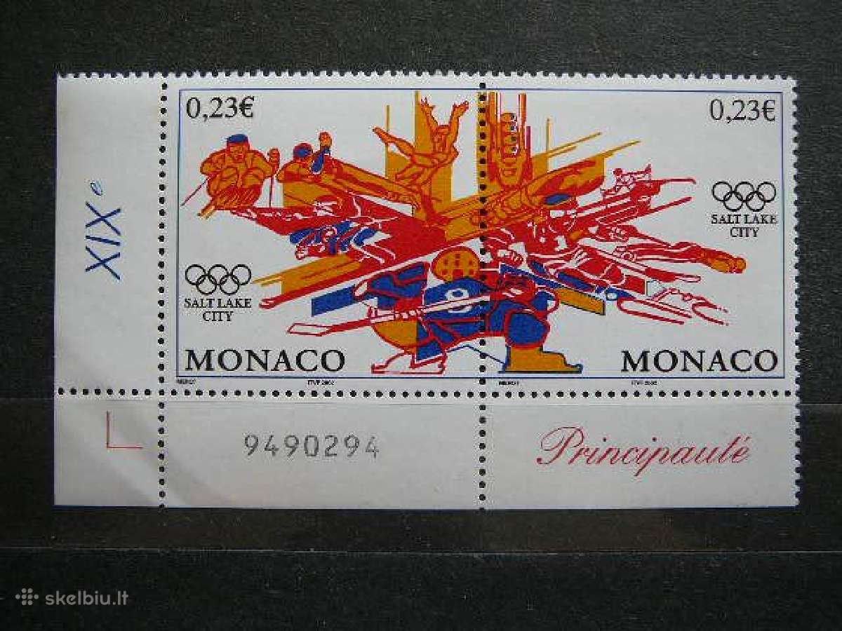 Olimpines ziemos Monakas 2002 Mnh mn2588