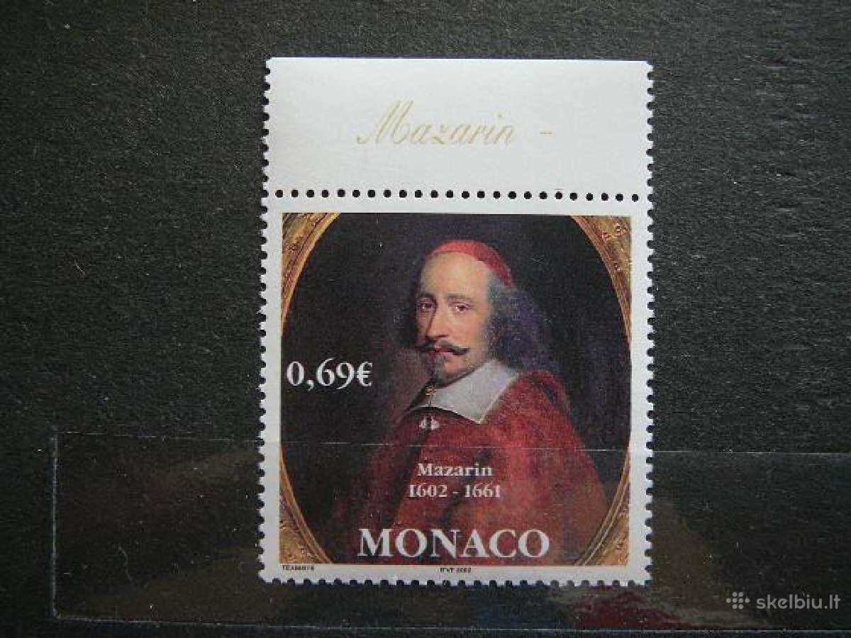 Kardinolas J. Mazarinis Monakas 2002 Mnh mn2592