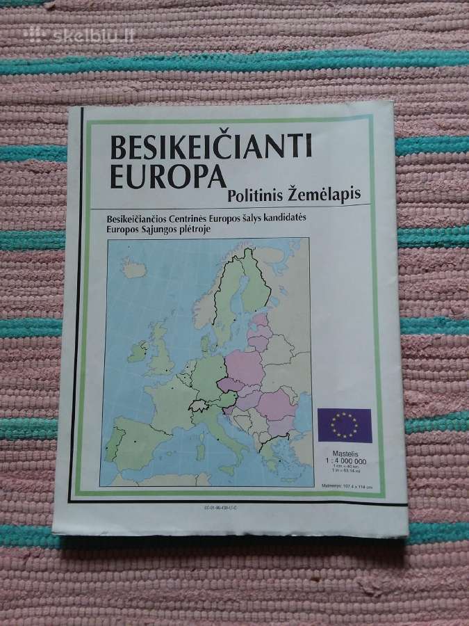 Besikeicianti europa politinis žemėlapis