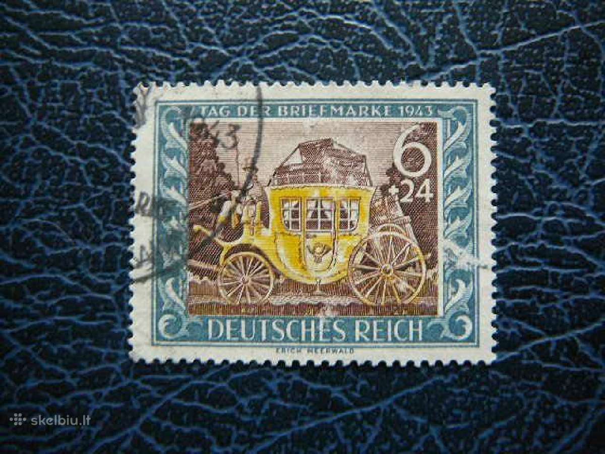 Pastas Karieta Vokietija 1943 vkt828a