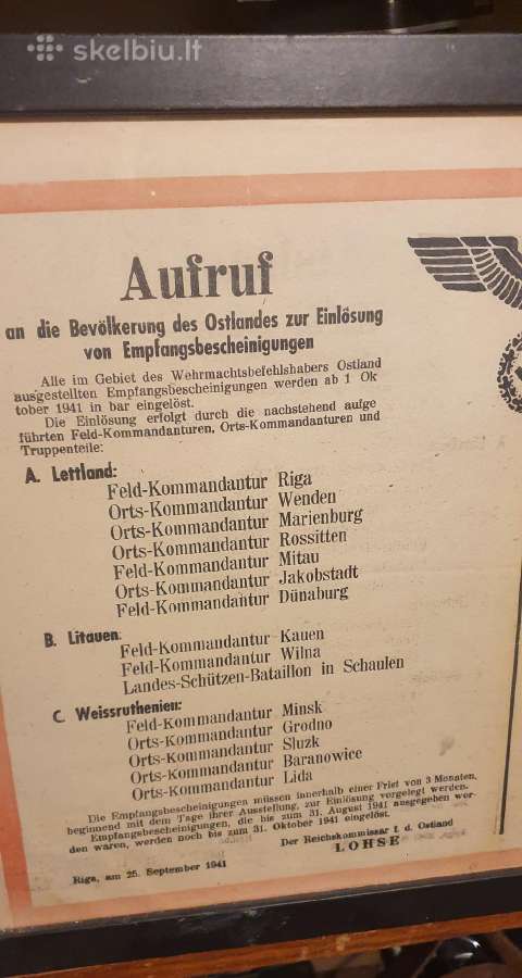 Plakatas 1941m - nuotraukos Nr. 3
