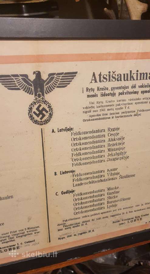 Plakatas 1941m - nuotraukos Nr. 4
