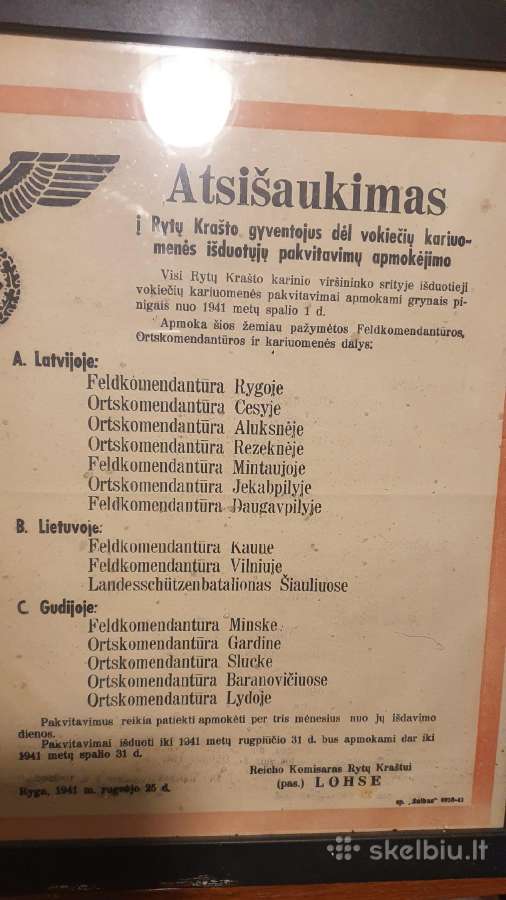 Plakatas 1941m - nuotraukos Nr. 5