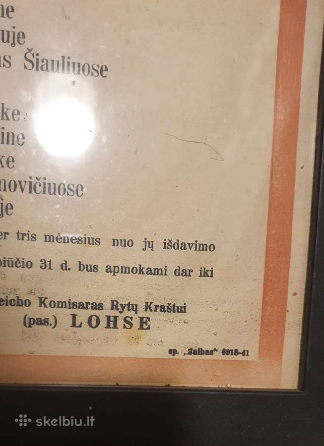 Plakatas 1941m - nuotraukos Nr. 6