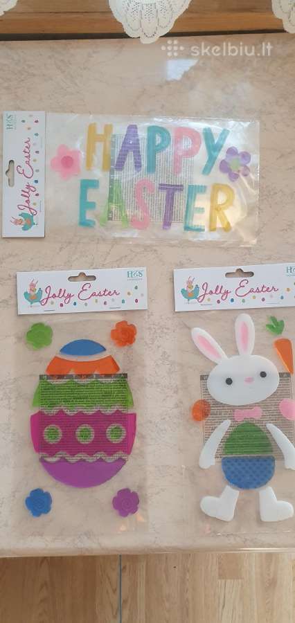Lipdukai prie stiklo. Easter - nuotraukos Nr. 3