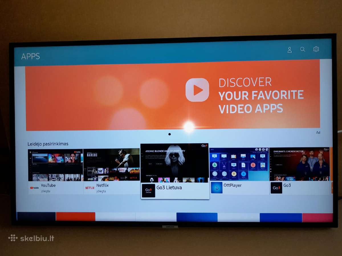 109 cm Samsung Ismanus TV ,ue43nu74 - nuotraukos Nr. 2