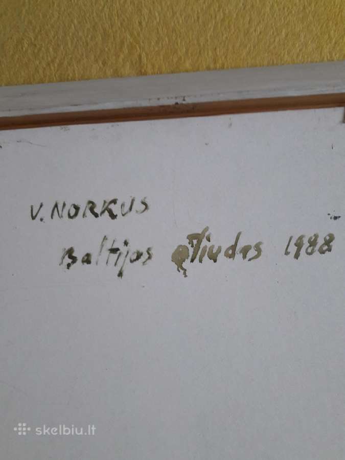 Paveikslas V.norkus.baltijos etiudas-1988m. - nuotraukos Nr. 2