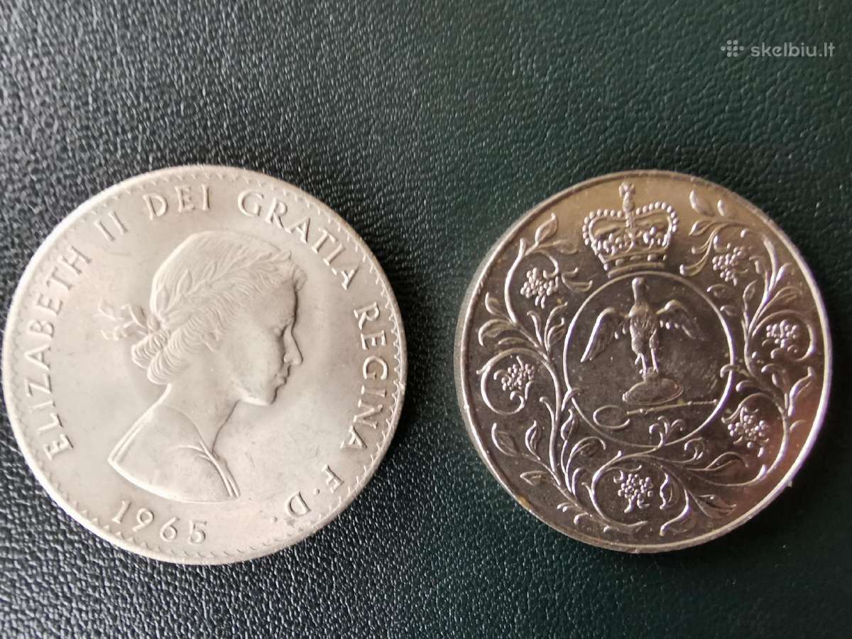 D.britan.) 1krona 1965, 25pensai 1977 - nuotraukos Nr. 2