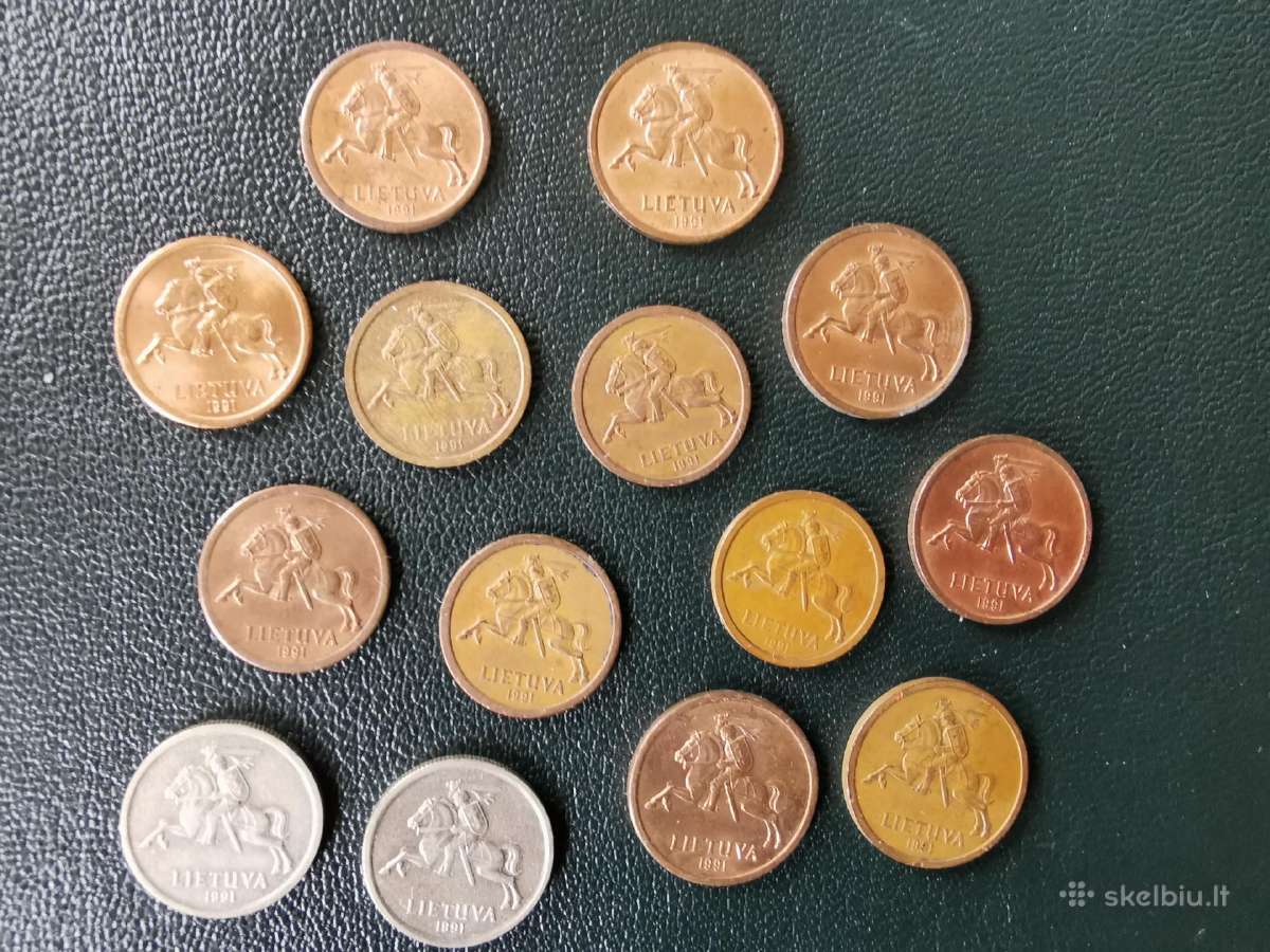 Lietuva 1991m 10cnt, 20cnt. 1litas