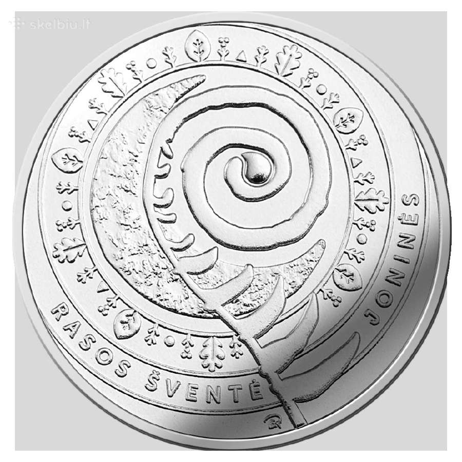 Joninės - 5,00€ ir 1,50€ monetos - Rasos šventė - nuotraukos Nr. 2